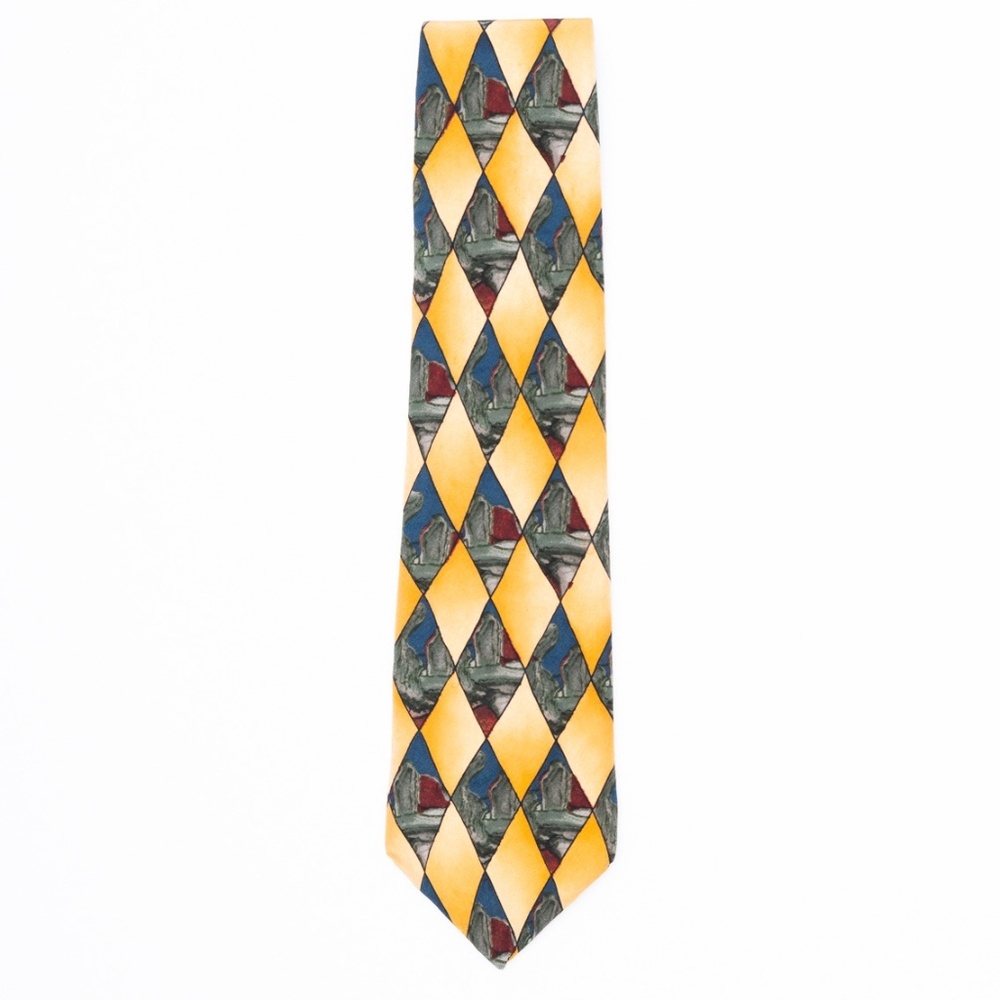Jerry Garcia Malachite Valley Collection Seven Silk Tie